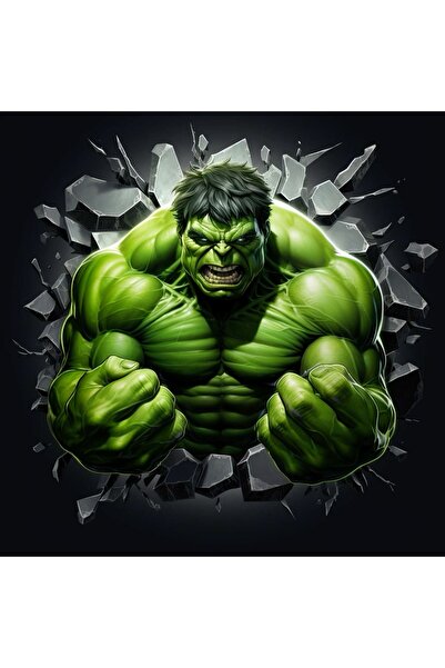 DennisEylul Hulk Maskesi Yeşil Dev Adam Lastikli