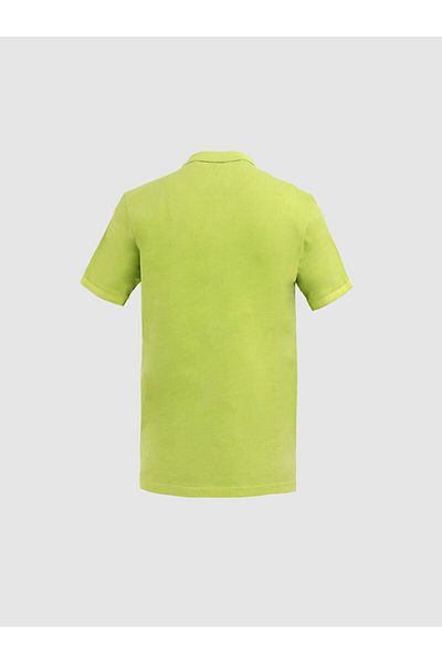 Ltb Μπλουζάκι Faded Effect Polo Neck Green