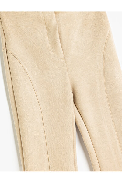 Koton İspanyol Paça Pantolon Beli Lastikli