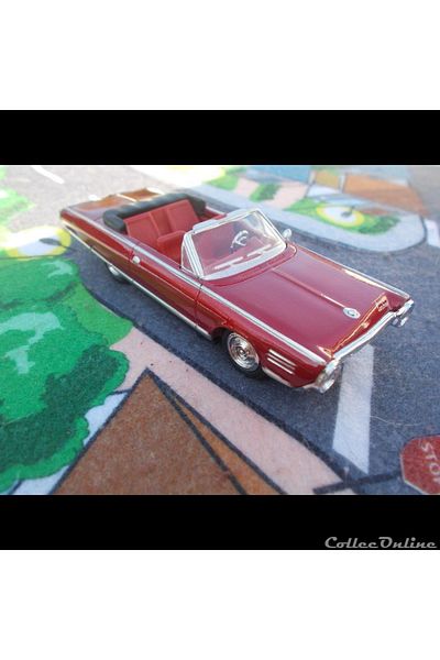 TOYFEST سيارات أمريكية كلاسيكية معدنية مرخصة بمقياس 1:43 - سيارة كرايسلر توربين كابريو 1964 - 10 سم