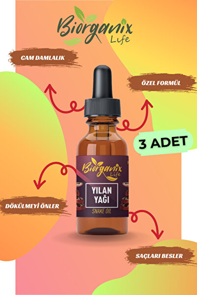 Biorganix Life Yılan Yağı Snake Oil 20 ML 3 Adet