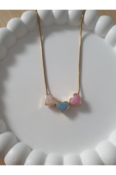 BS JEWELRY Heart Steel Chain Necklace