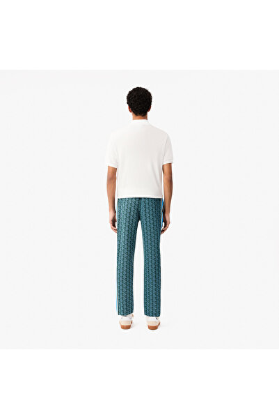 Lacoste Erkek Regular Fit Monogram Yeşil Eşofman Altı