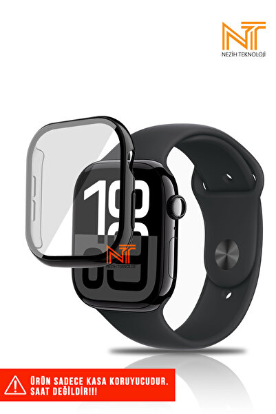 Nezih Case Apple Watch Serisi 10 42mm Sert PC Kasa Metal Kaplama (Electroplat...