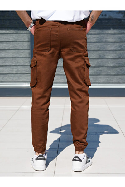 WKM Regular Fit Kesim Kargo Cepli Beli Lastikli Jogger Erkek Pantolon