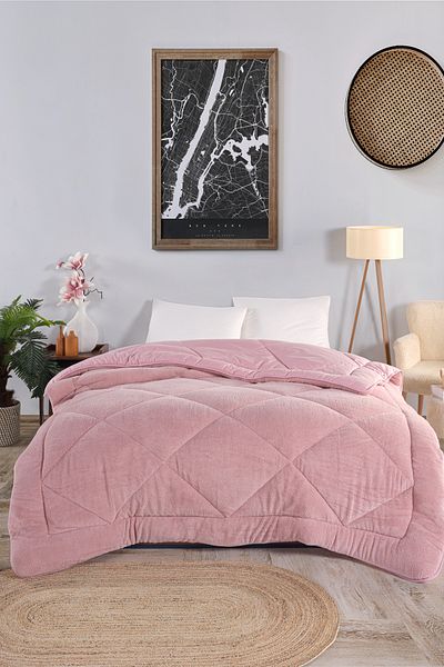 TİNİMİNİ HOME Double Welsoft 100% Cotton Silicone Quilt | Double Sided | 63 Wire Woven Fabric