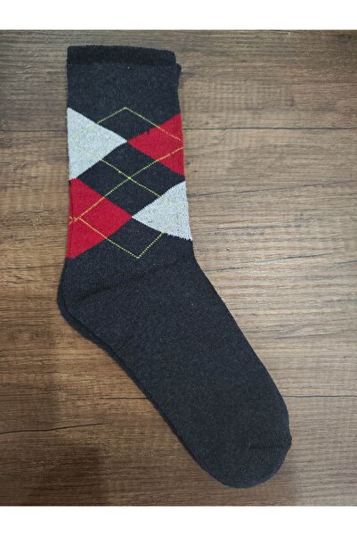 erceys Зимен комплект термо чорапи с кариран мотив за деца - 4 чифта