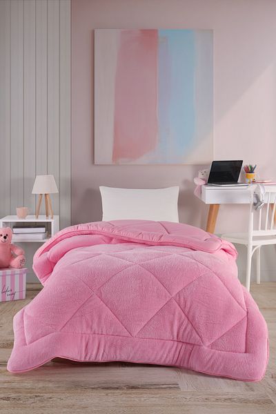 TİNİMİNİ HOME Single Welsoft 100% Cotton Silicone Quilt | Double Sided | 63 Wire Woven Fabric
