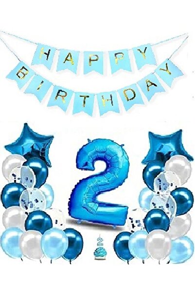 DÜVENCİ TİCARET MAVİ RENK YAŞ BALON SET