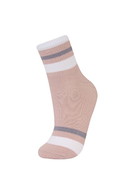 DeFacto Women's Comfortable Elastic 5-Piece Cotton Socks D0997Axns