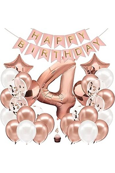 DÜVENCİ TİCARET SET BALON VÂRSTĂ ROSE GOLD