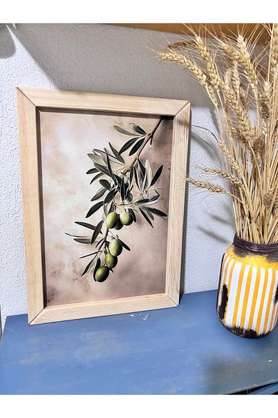 Özçelik Lambiri Wooden Painting with Olive