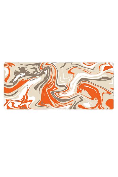 PORGE Gaming Mouse Pad 70X30 cm Orange Gaming Mousepad