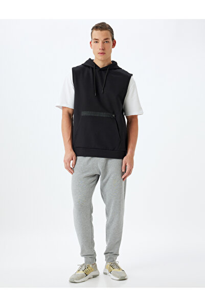Koton Cotton Blend Sports Sweatpants - Jogger with Waist and Pocket Detail