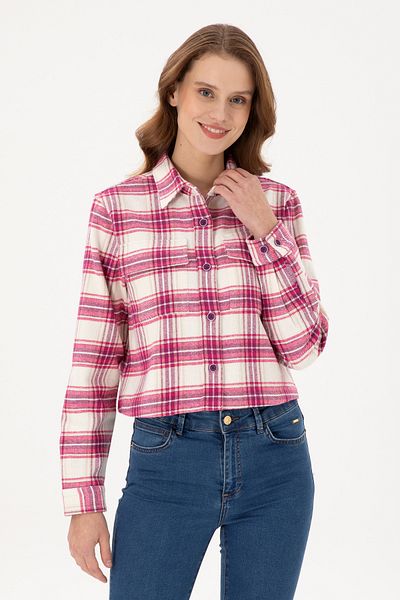 U.S. Polo Assn. Women's Violet Long Sleeve Shirt 50291115 -Vr037
