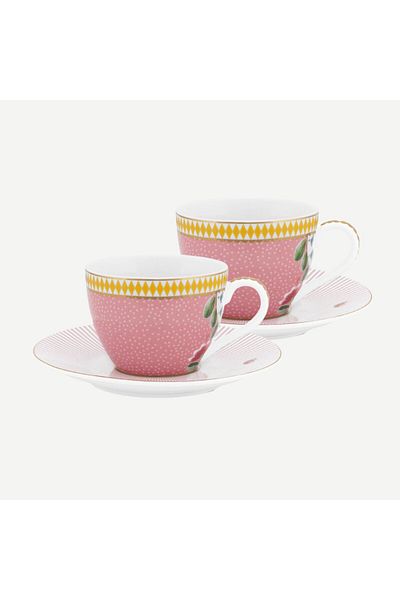 Pip Studio La Majorelle Pink Porcelain Coffee Cup Set 120 ml