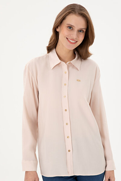 U.S. Polo Assn. Women's Stone Long Sleeve Shirt 50289849 -Vr049