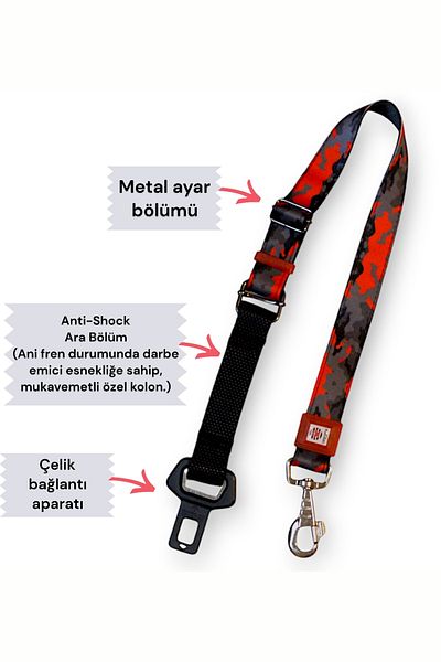 CARAMELOS Cat and Dog Car Seat Belt, Car Collar