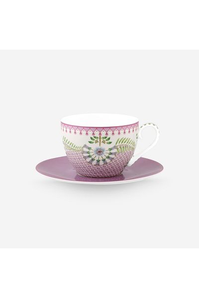 Pip Studio Lily & Lotus Purple Porcelain Teacup 280 ml