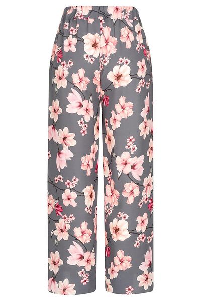 Cloud5ive Hochtaillierte Sommerhose mit Blumen Print