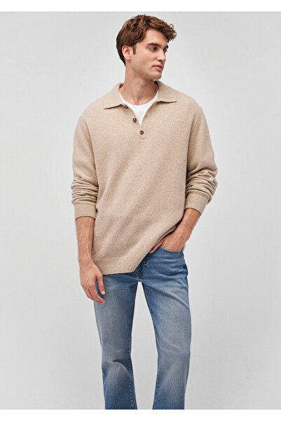Mavi Polo Neck Beige Sweater Regular Fit / Regular Fit 0710255 -80084