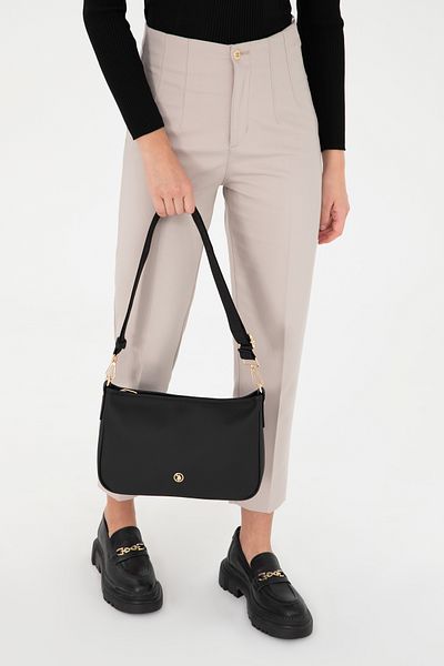 U.S. Polo Assn. Women's Black Shoulder Bag 50303434 -Vr046