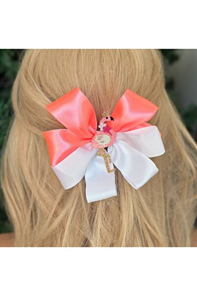 QUEEN AKSESUAR Ροζ Glitter Luxury Flamingo - Σατέν με πολλές στρώσεις, μοτίβο...