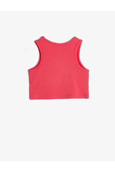Koton Crew Neck Cotton Undershirt - Slogan Printed