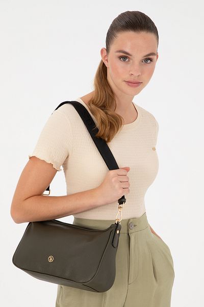 U.S. Polo Assn. Women's Khaki Shoulder Bag 50303434 -Vr027