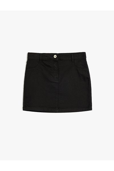 Koton Fusta de bază din amestec de bumbac - talie elastică, slim fit