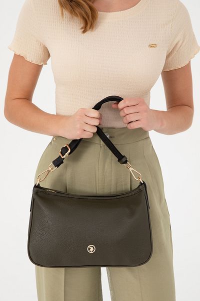 U.S. Polo Assn. Women's Khaki Shoulder Bag 50303434 -Vr027