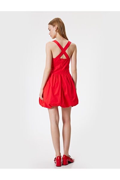 Koton Tuba Unusal Mini Balloon Dress