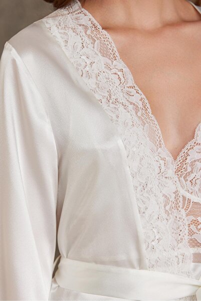 Pierre Cardin Satin Four-Piece Bridal Dowry Set - 7015 Ecru