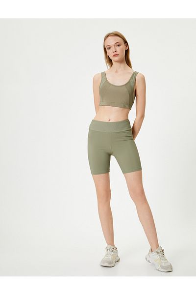 Koton Sportliche Biker-Leggings mit hoher Taille und schmaler Passform