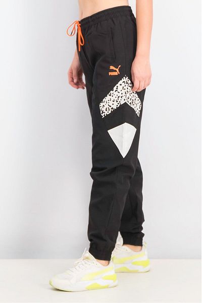 Puma Women Sportswear Fit Brand Logo Outdoor TFS Track Pants, Black