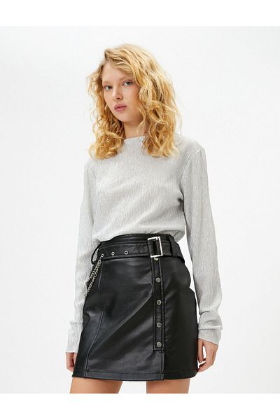Koton Tricou cu mânecă lungă și guler