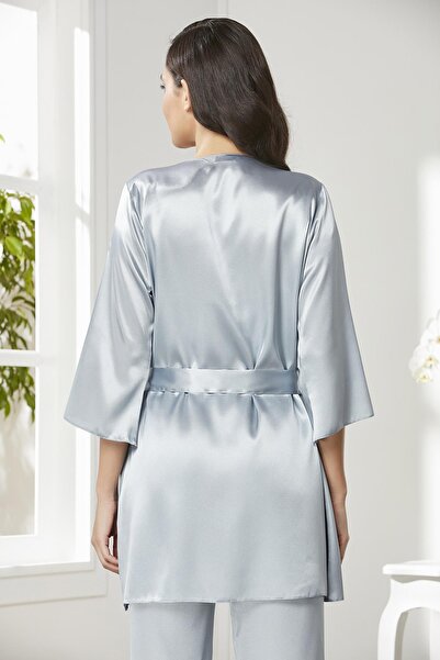 Pierre Cardin Saten 3'lü Kadın Pijama Takımı  - 2075
