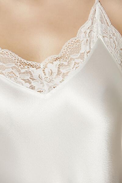 Pierre Cardin Satin Lace Nightgown - 870