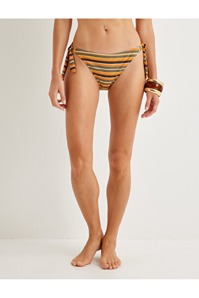 Koton Parlak İpli Bikini Altı Yanları Bağlamalı Standart Bel