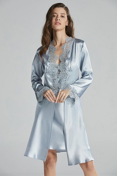 Pierre Cardin Satin Six-Piece Bridal Dowry Set - 6335 Mist