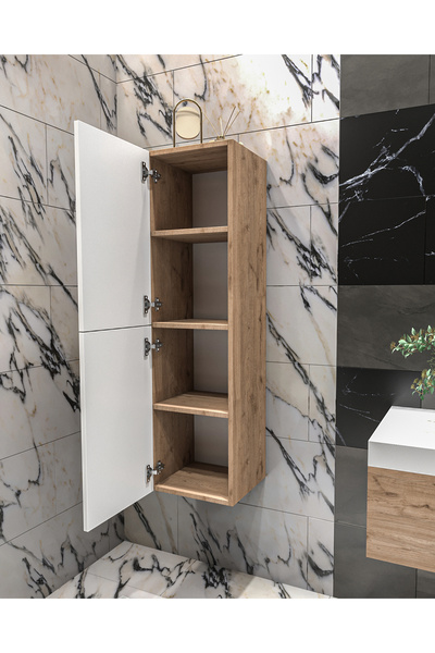 Yıldız elegance Panjur Kapaklı Asma Boy Dolabı I AHŞAP - BEYAZ