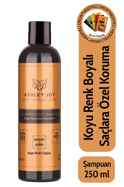 ASHLEY JOY 250 ml Lavender Raspberry Extract - Dark Color Hair Protection Shampoo
