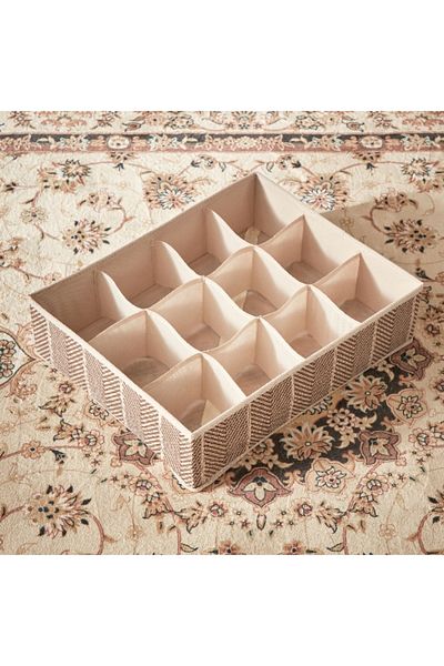 Home Box Ebase 12-Compartment Organizer - 45x36x12 cm