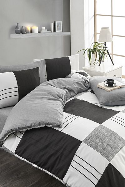 TABEA HOME Серия „Меки мечти“ - Комплект завивки Dama Double Cotton с чаршаф