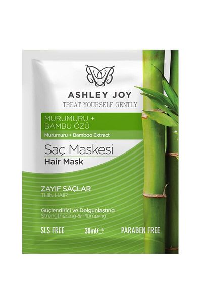 ASHLEY JOY Strengthening and Plumping Hair Care Mask with Bamboo Special for Weak Hair 30 ml