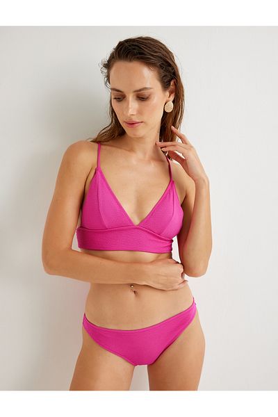 Koton Strukturierte Bikinihose mit normaler Taille