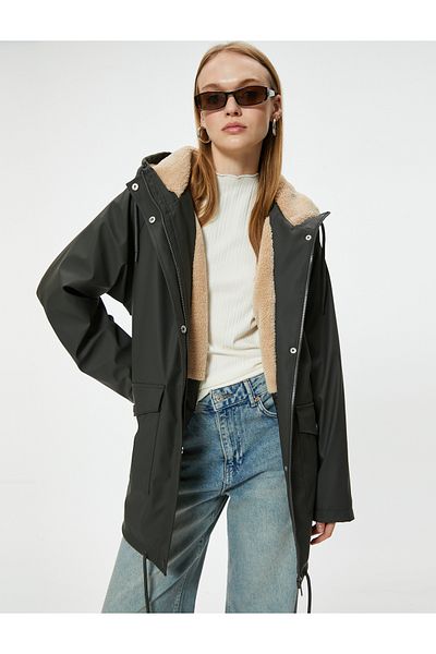 Koton Young Anthracite Coat 5Wal00004Iw