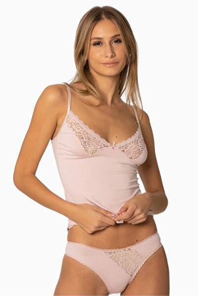 Pierre Cardin Γυναικείο Σετ Εσώρουχα Βαμβακερά Σλιπ Αθλητικά - 395 Πούδρα