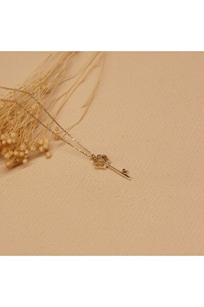 TAHAN MÜCEVHERAT Taç Anahtar Minimal Kolye