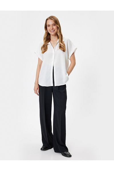 Koton Classic Collar Short Sleeve Shirt